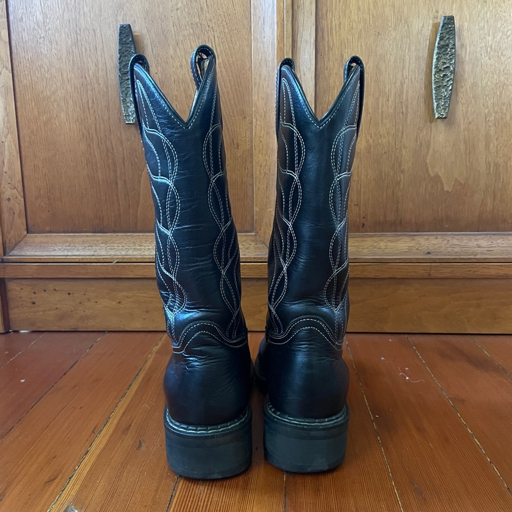 John Fluevog Vintage Flame Cowboy Boots W6 - Picture 3 of 6
